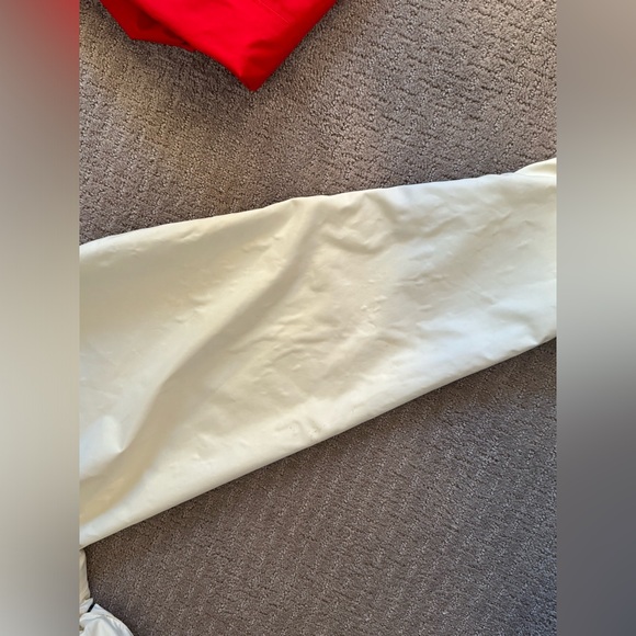 Vintage Men's Musto Sailing Suit Set With Jacket and Pants Red White Size Large - Picture 16 of 16